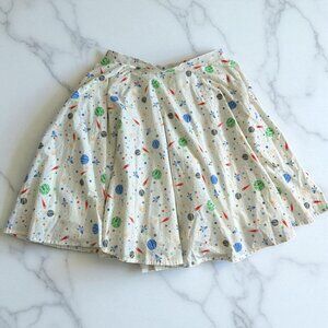 MAGNOLIA PLACE Solar System Outer Space A Line Skirt Size XXL